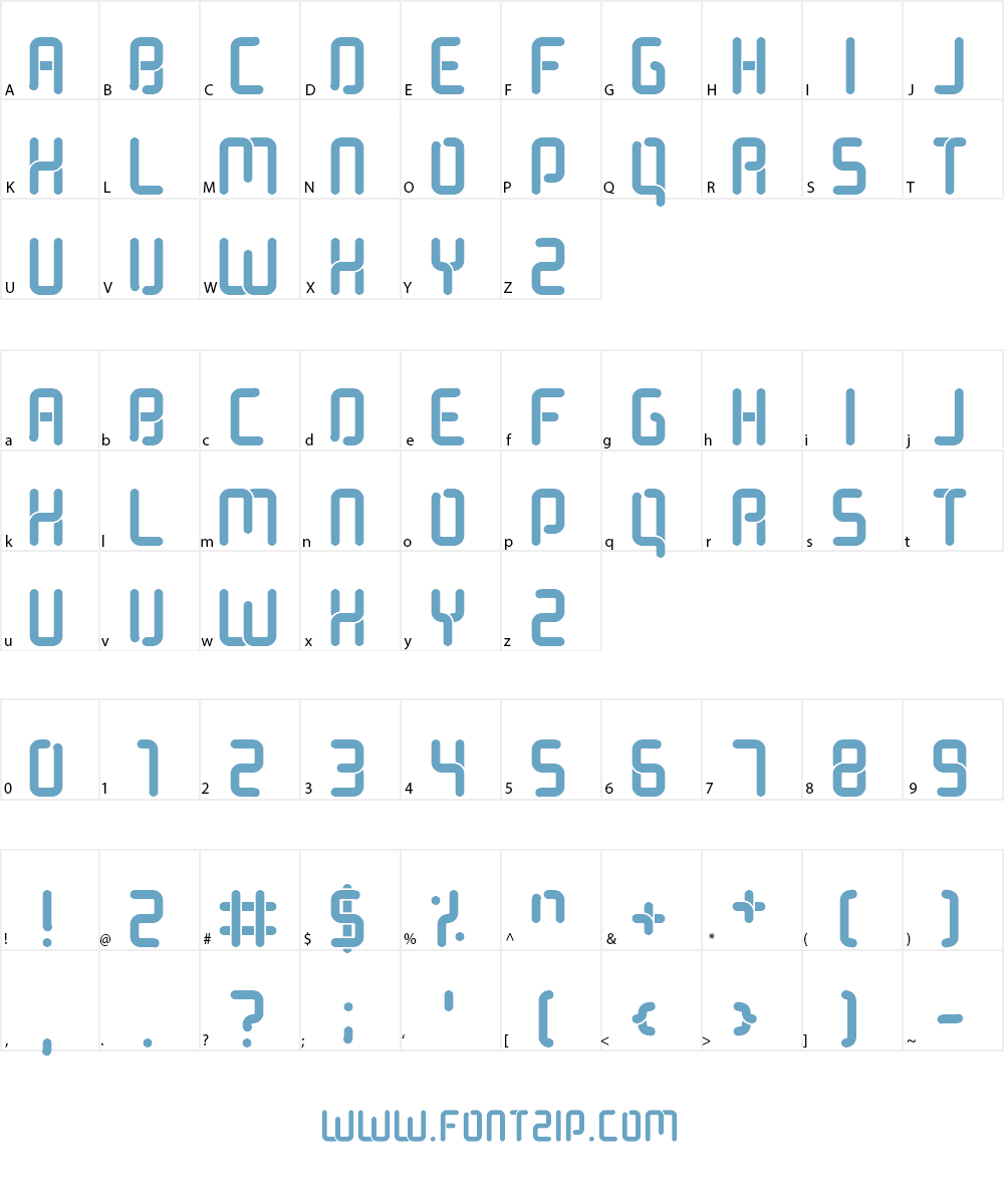 Noble Gas lights Font Character